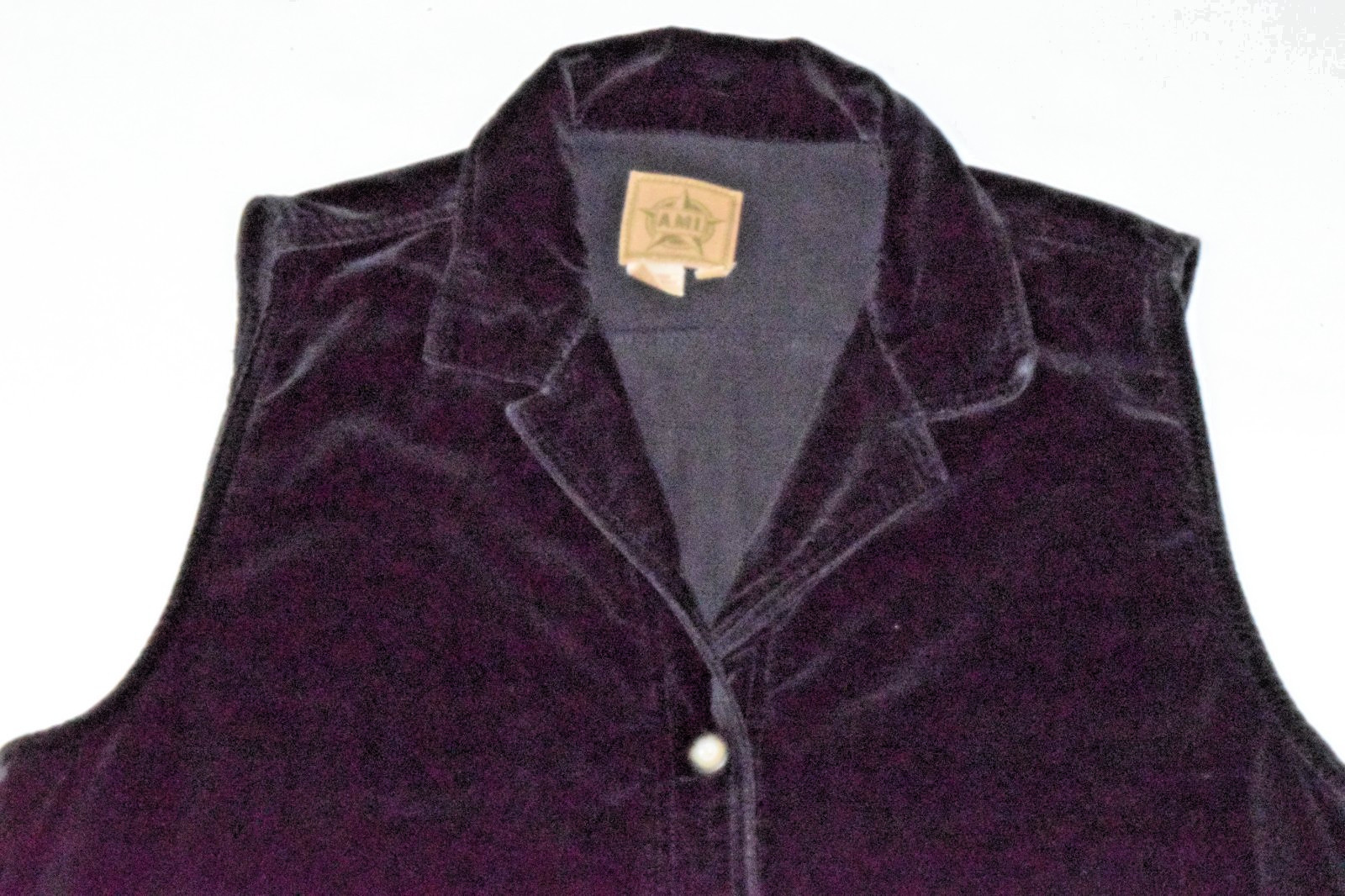 Vintage Dress AMI Alexandre Mattiussi Size XL 90s Midnight Black Velvety Cotton