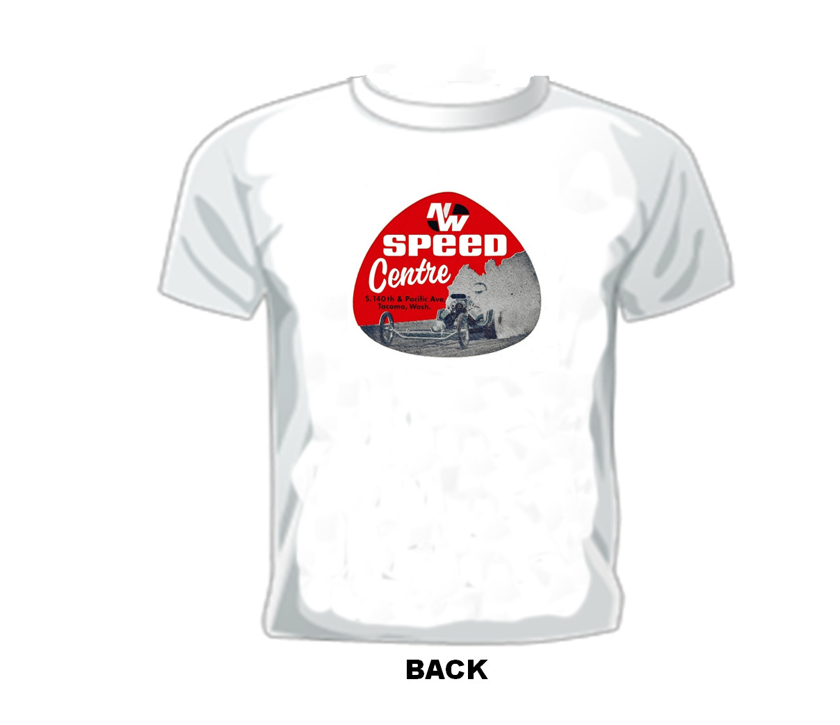 Vintage DRAG/GASSER/FUNNY CAR Race T-shirt NORTHWEST SPEED CENTER TACOMA, WA.