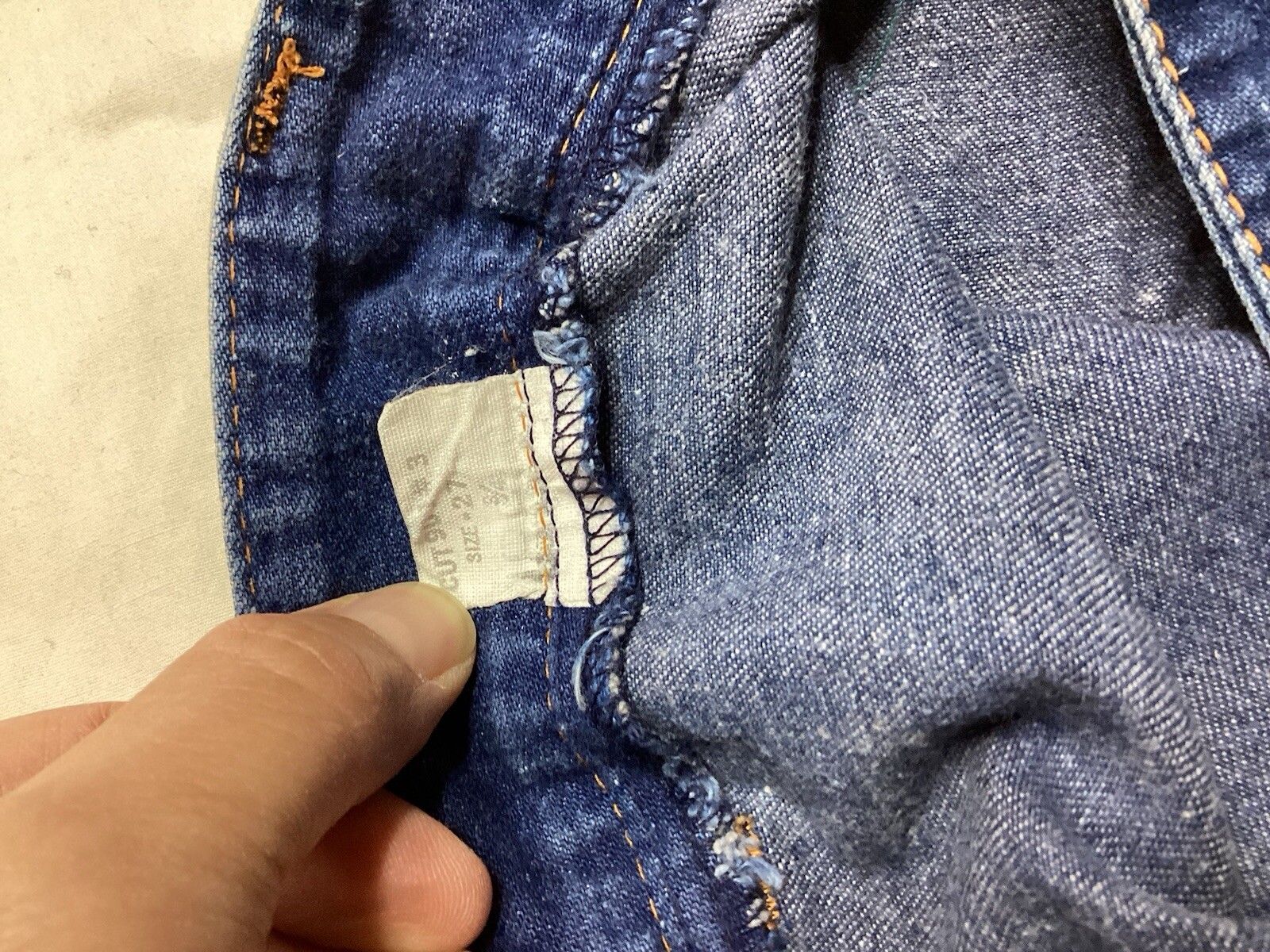 Vtg 70’s Rag City Blues Los Angeles Flare Jeans Zipper Front Sz 27 (22×32)