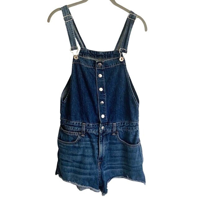 Rag & Bone Lou Jean Overall Shorts M Shortalls Festival Country Concert Cowgirl