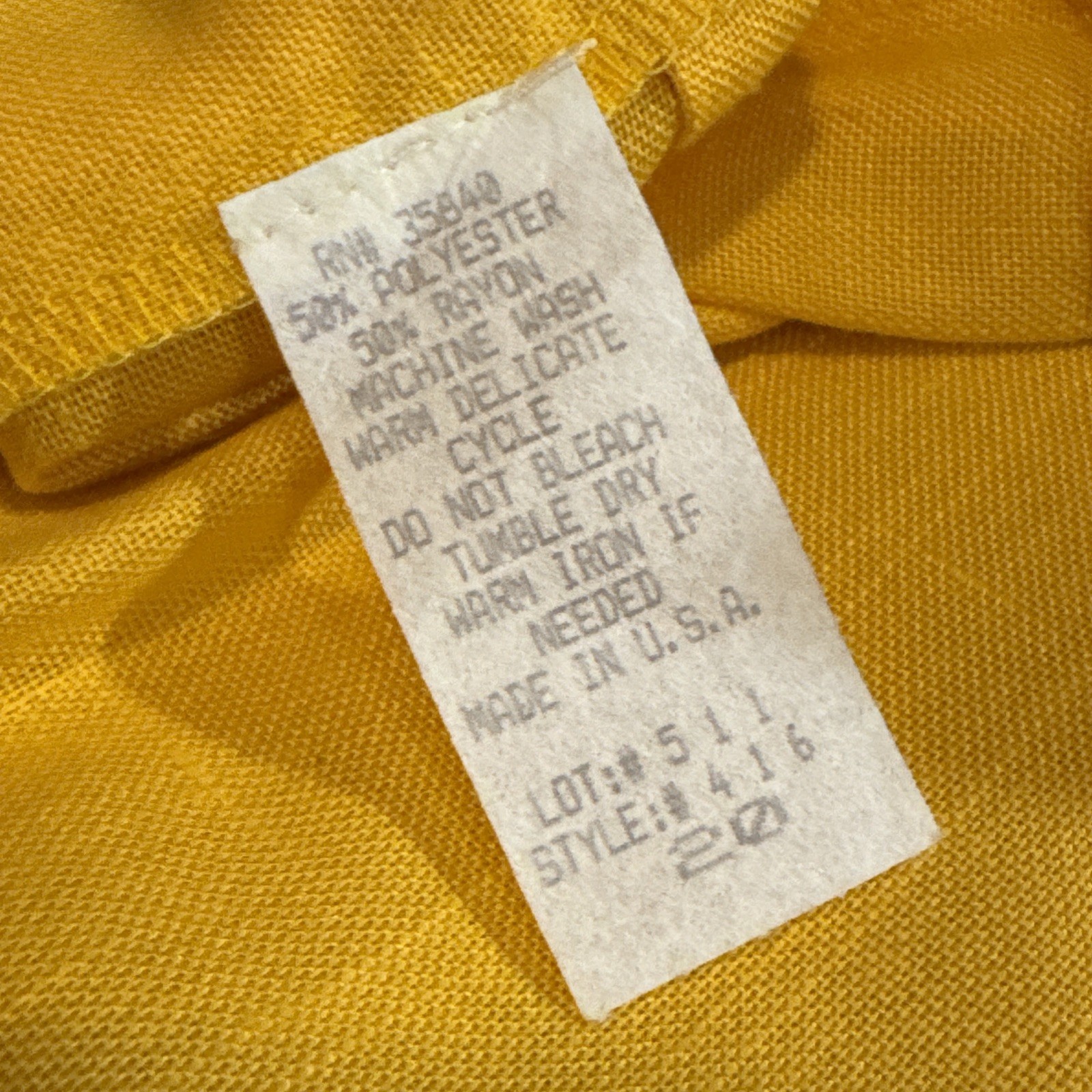 Vintage 70s Le Art Women’s White Yellow Blazer Skirt Work Suit New Old Stock NWT