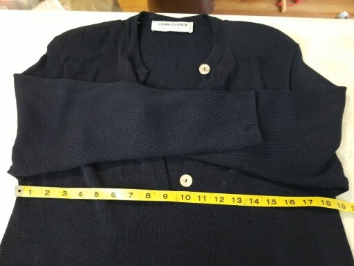 VTG John Patrick For Geoda Design Knit Skirt/ Top Navy Set