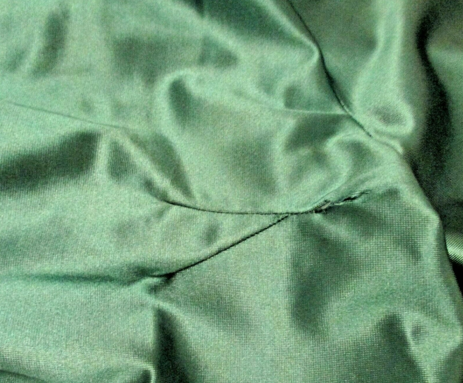3pc Daffodil Green Lounge Pajama set Quilted Jacket Camisole Pants M USA made