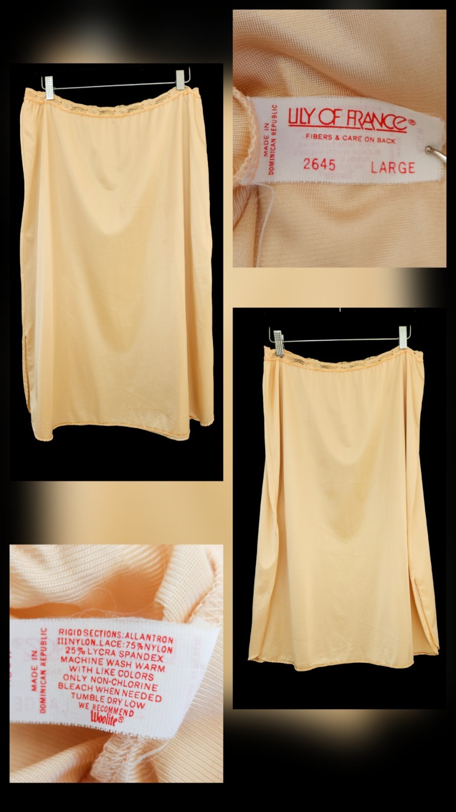 Vtg Slip Lot 5 Vassarette Lily Of France Maidenform Warners Half Full Cami