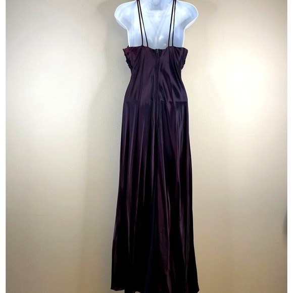 Vintage Y2K Morgan Co Whimsigoth Fairy Silky Slip Dress Small Purple Maxi HOCO