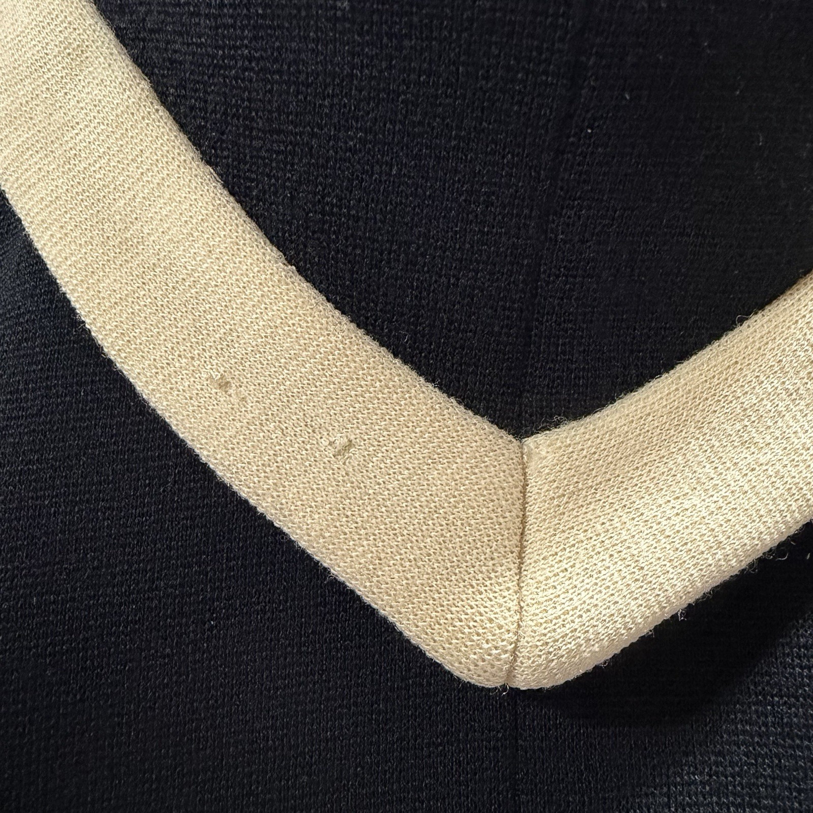 1960s LILLI ANN Knit Black Cream Chevron Dress W/Matching Jacket 2/4(read) *flaw