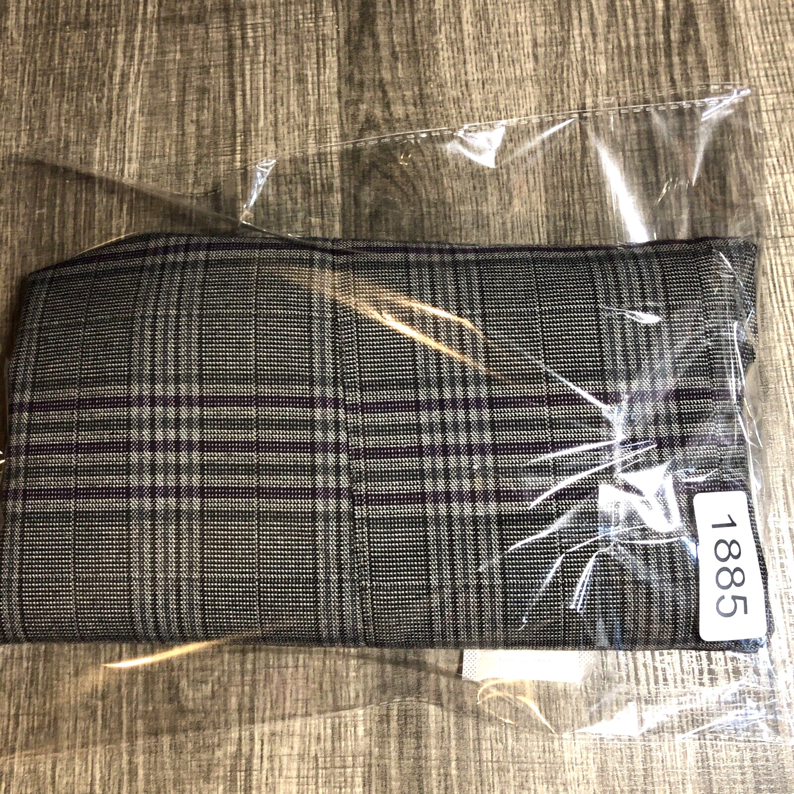 Metro Style Skirt Womens 10Tall Grey Purple Plaid Back Zip Vintage New York