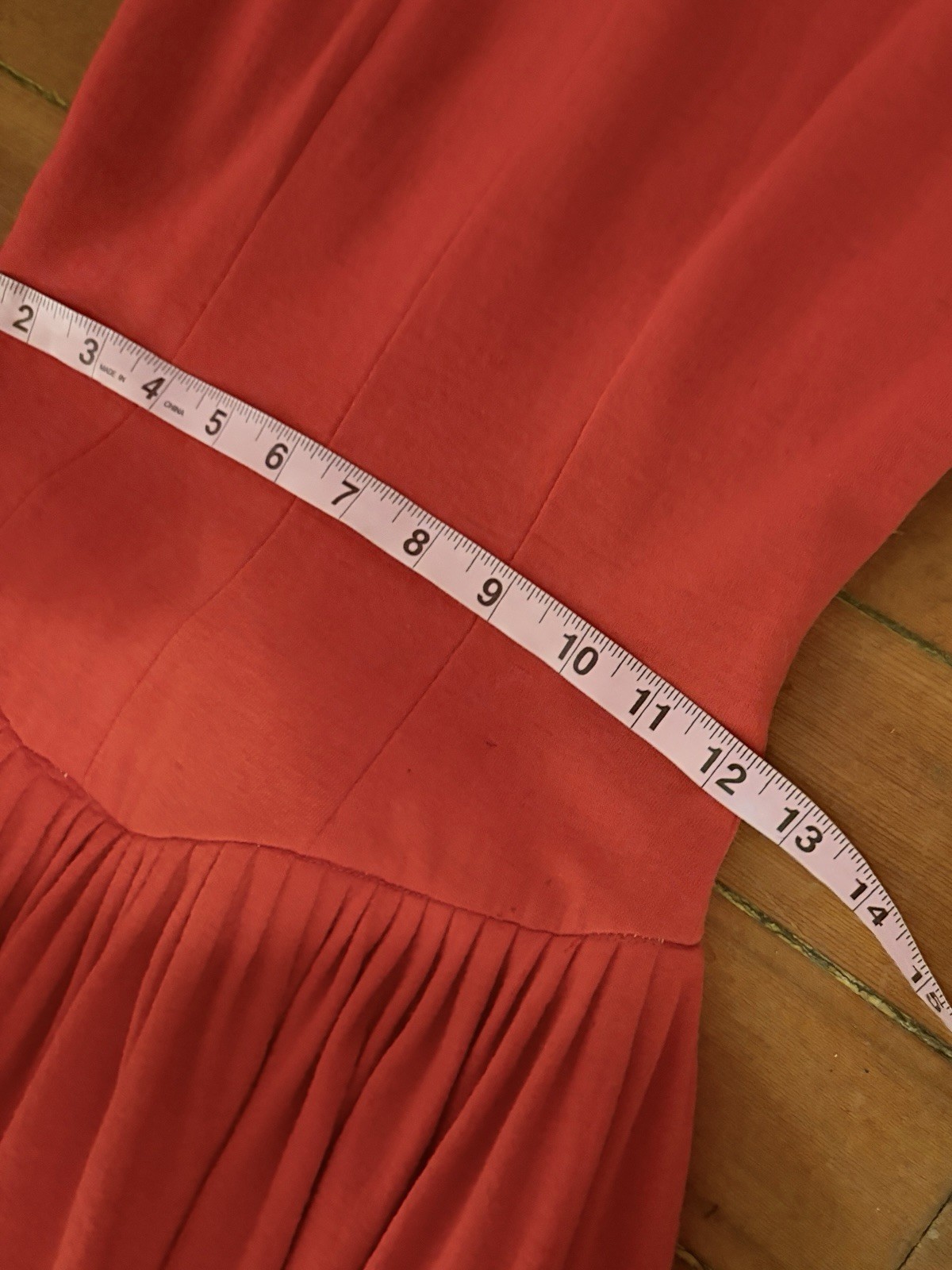 50s 40s Wool Basque Drop Waist Princess Seam Winter Day Dress Midi Full Skirt XS