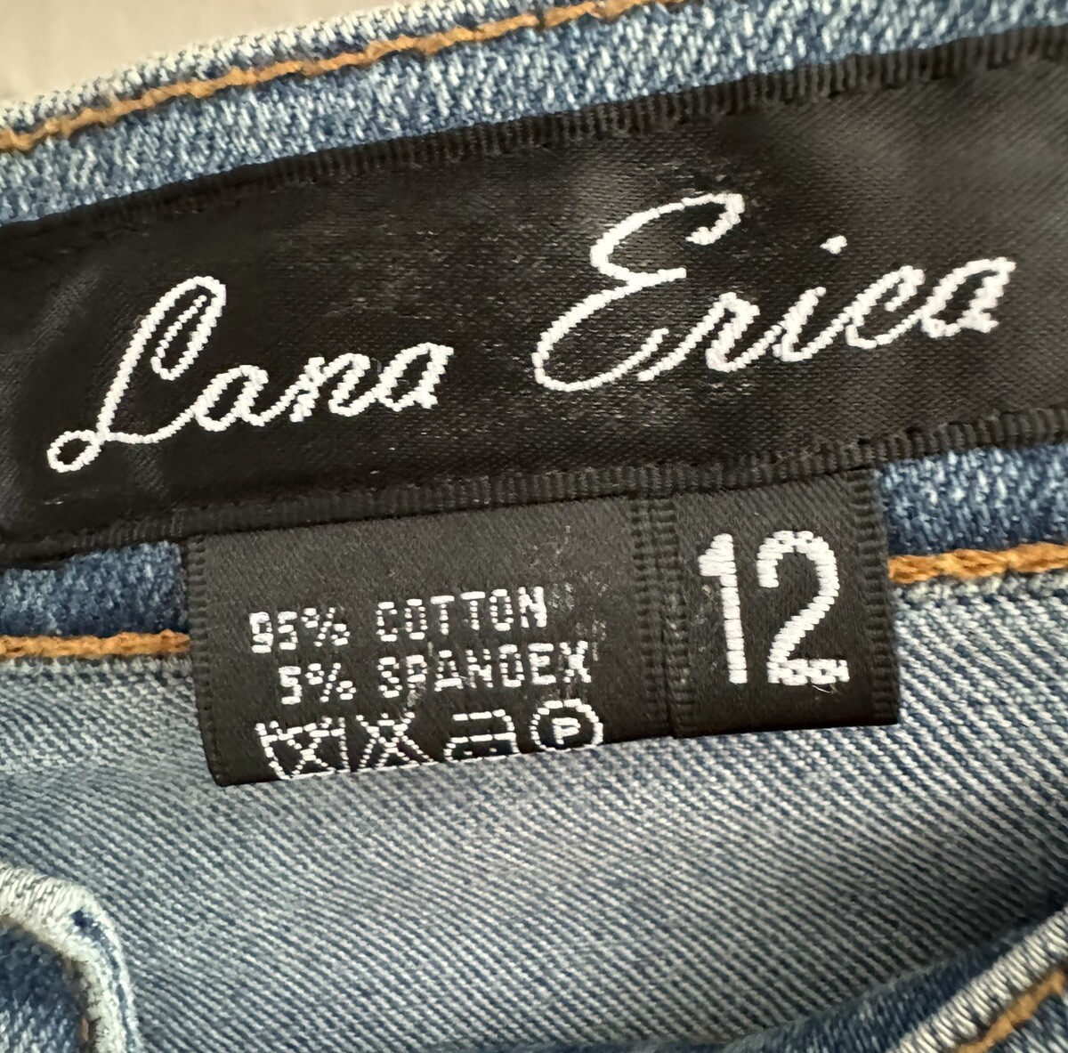 Vintage Lana Erica 3pc set Floral Embroidered jean jacket jeans corset top XL/12