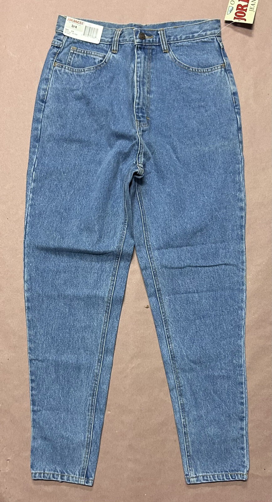 Vintage 1990’s Jordache Womens Double Buckle Jeans, Deadstock NWT, Size 3/4