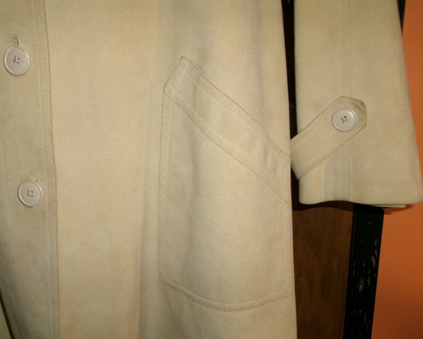 Vintage Light Tan Ultra Suede GINO ROSSI FOR WILSON Coat-Medium