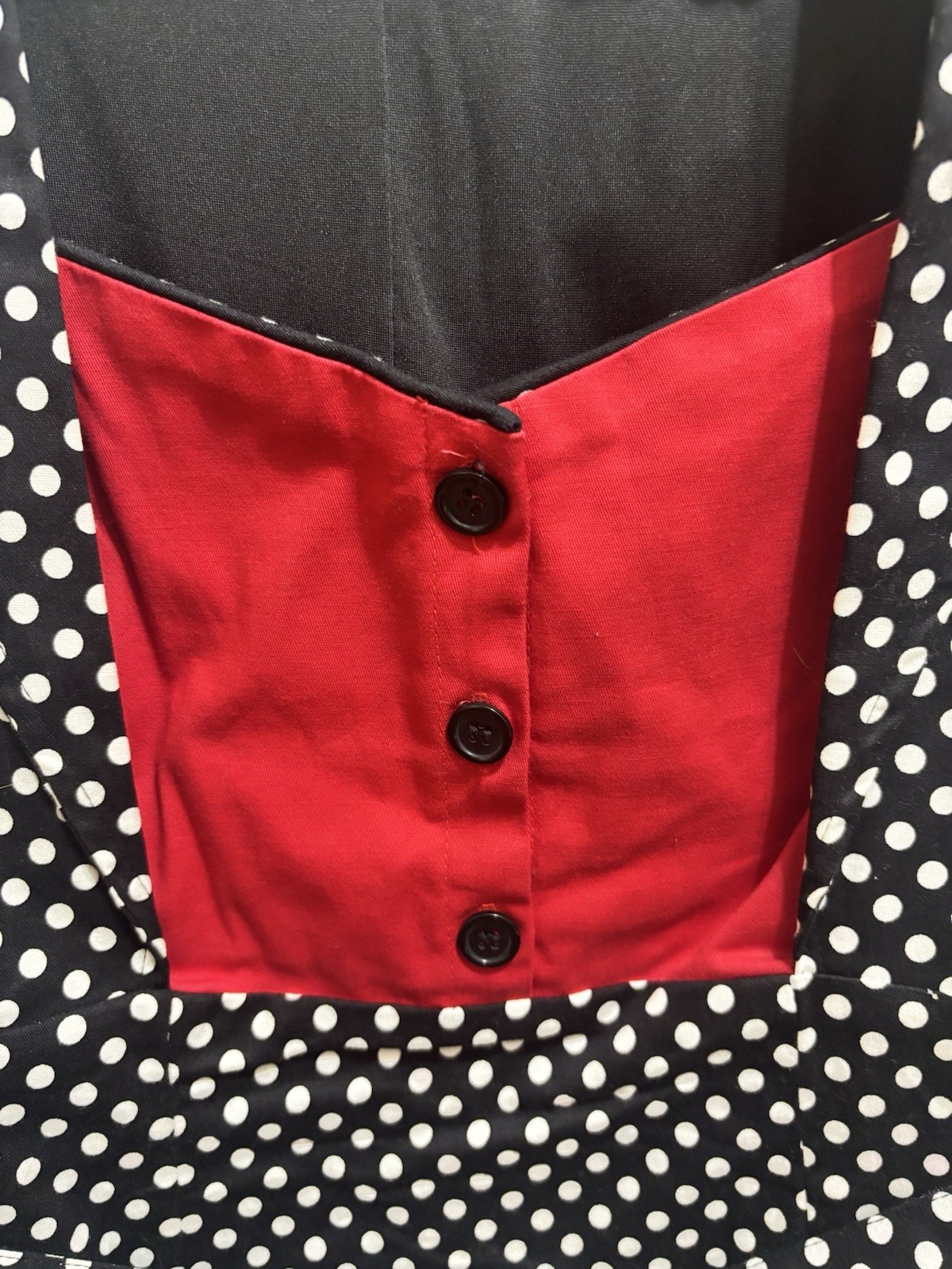 Lindy Bop Polka Dot Rockabilly Dress US 12 Retro Pin Up Swing Belted