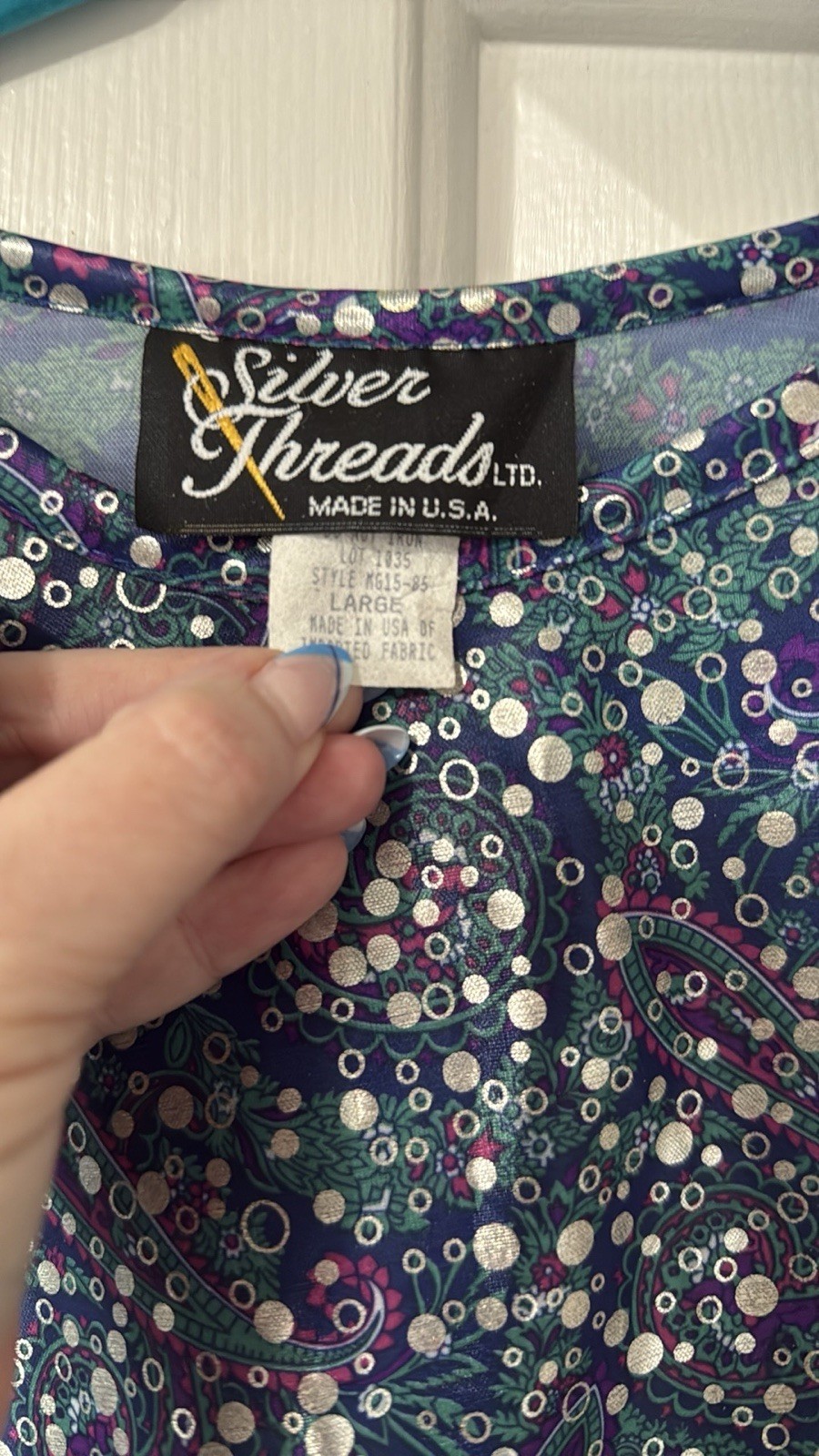 Vintage shirt by silver threads