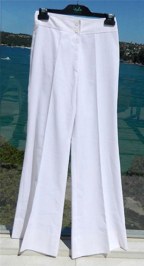 VINTAGE Boho 1960s-70s Original Saturday Night Fever White Flares XS