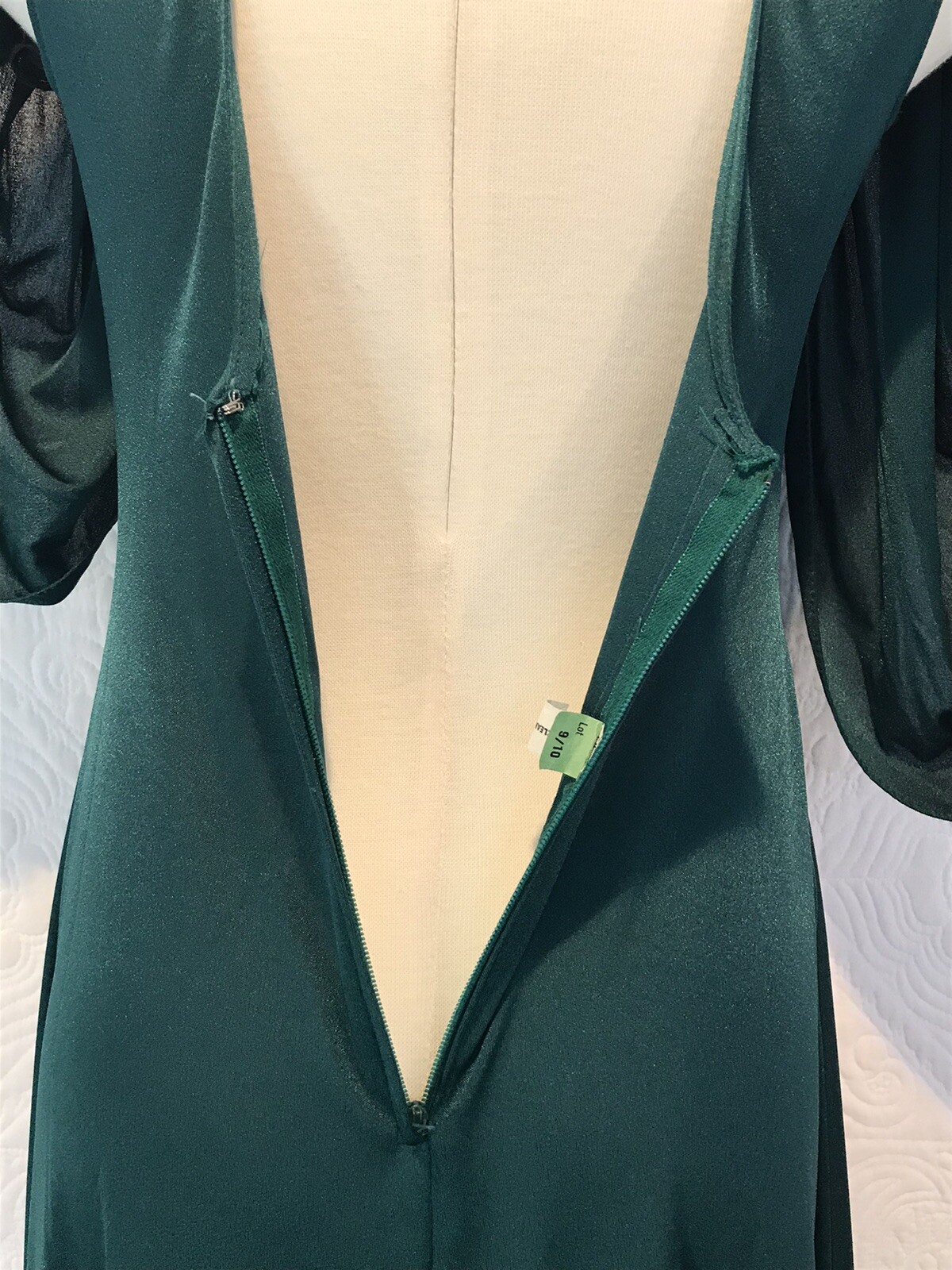 Vintage 70s Halter Maxi Dress With Capelet Green 9/10 Boho Disco Awesome!