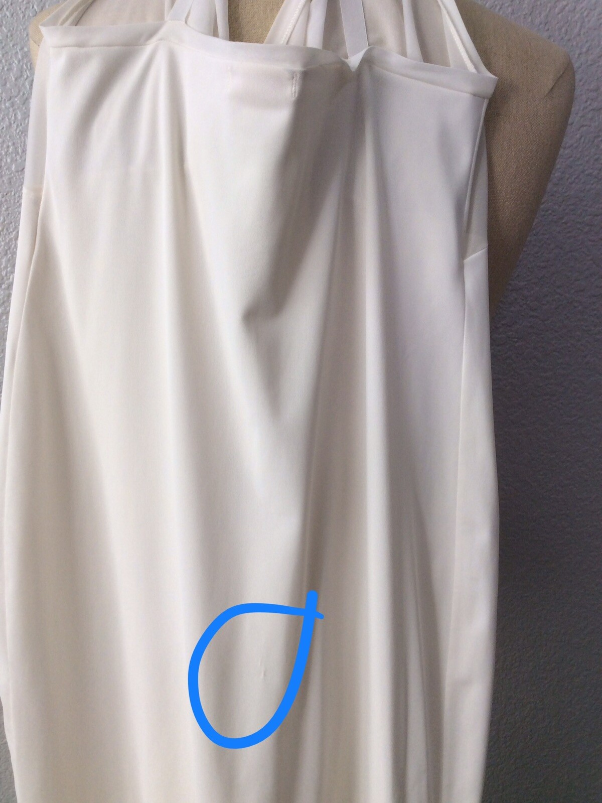 Vtg Levoys Ivory Off White Nylon Bridal Nightgown Negligee Slip Sheer Bust XS S?