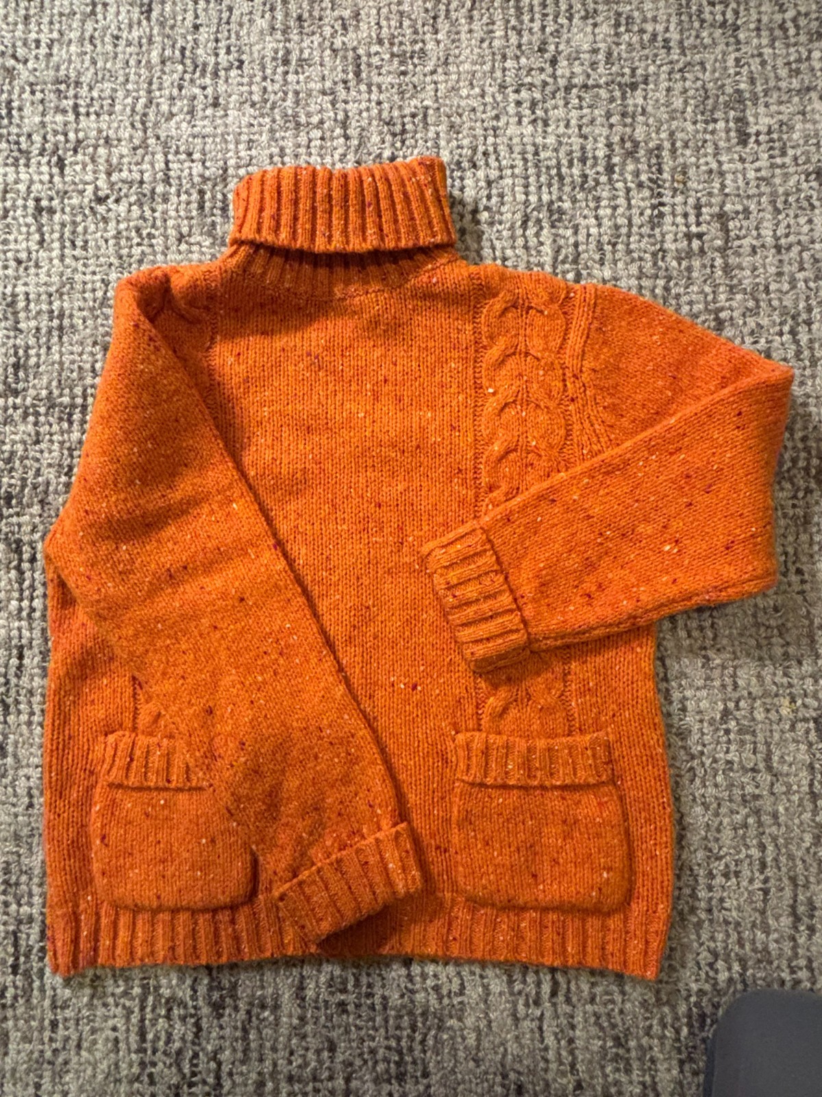 Vintage J. Crew Clifford & Wills 100% Wool Cable Knit Turtleneck Women’s Large L