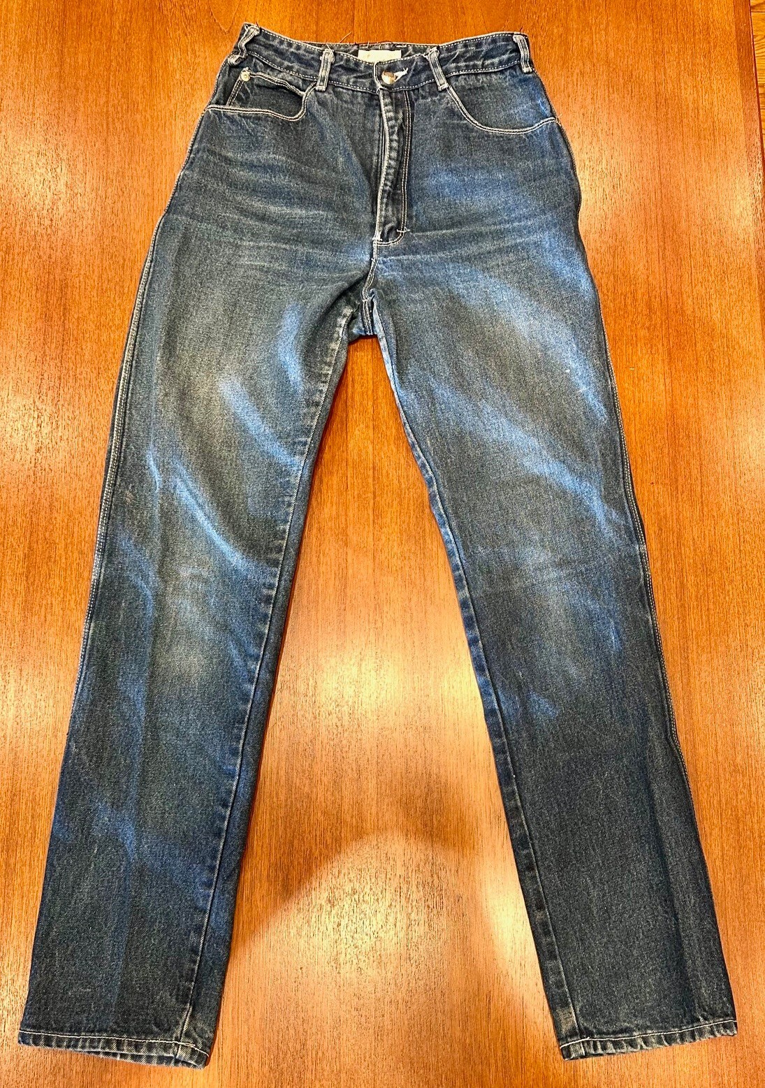 Jou Jou Vintage 90s Denim Blue Jeans Women’s Size 9-10 – Retro New Wave Glam!
