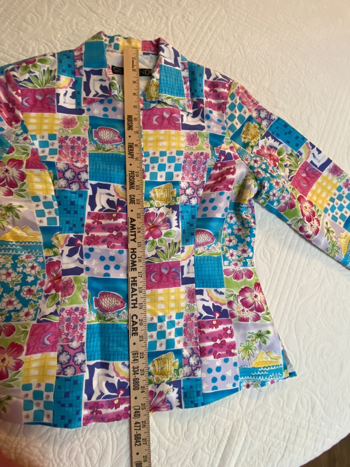 Silkland Womens 100% Silk Jacket Padded Shoulders Size 10