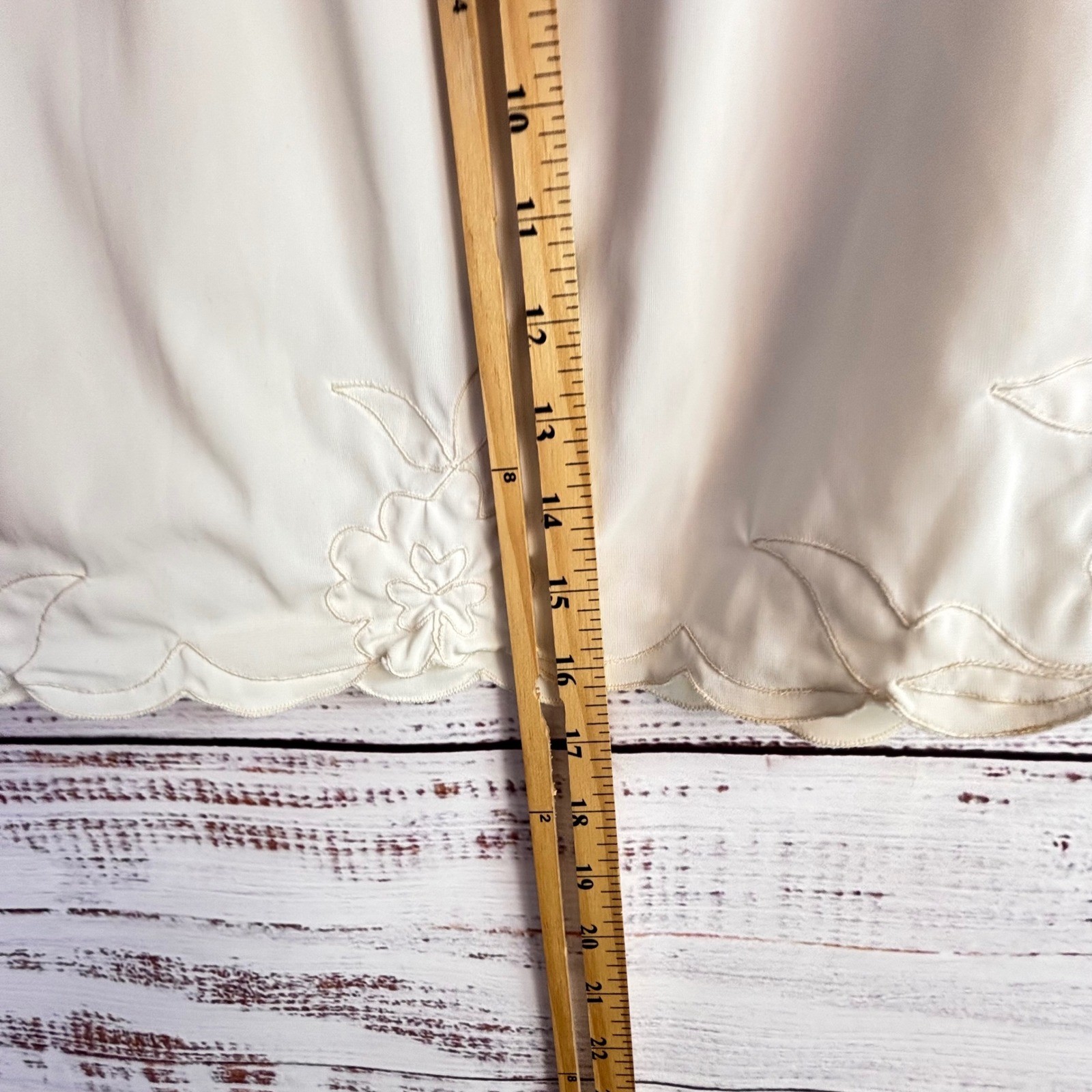 Coquette Cottagecore Vintage Mini Half Slip M Avian Medium Ivory Nylon