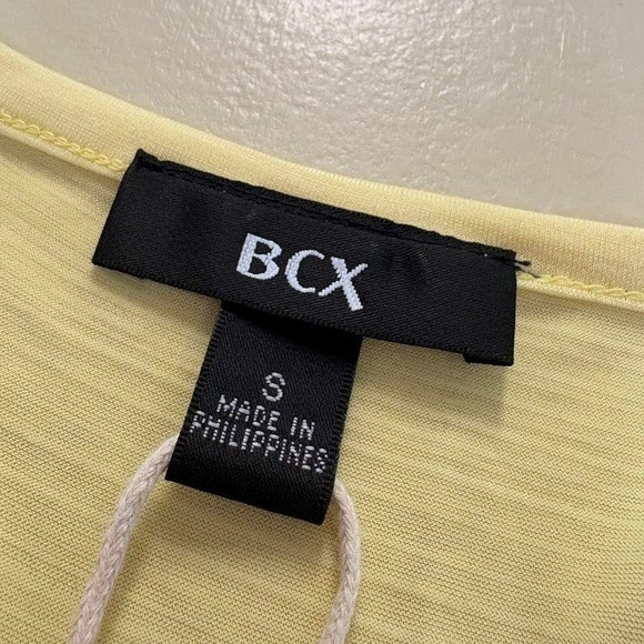 Vintage Y2K BCX Women’s S Party Tank Top Beaded Gemstones Butter Yellow