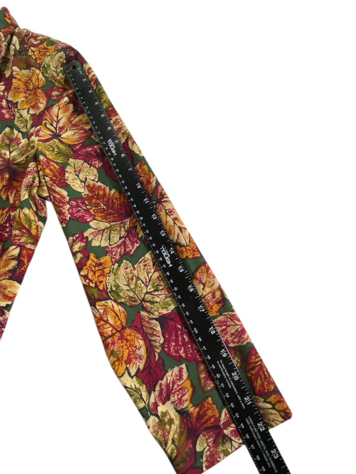 Katie Brooke Womens Blazer Size 18 Autumn Leaf Floral Print Lightweight USA
