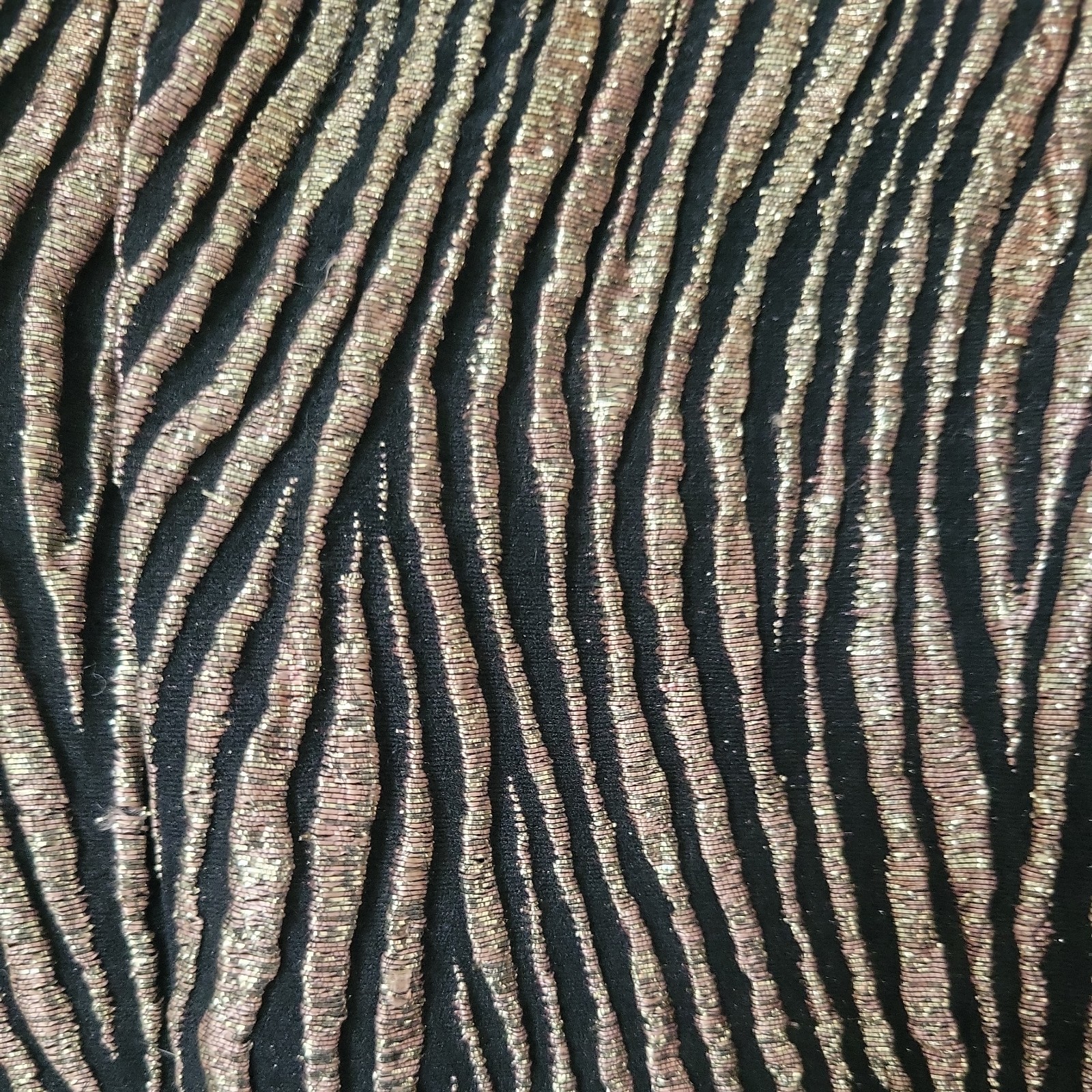 Vintage 60s 70s Cocktail Mini Dress Mod MCM Gold Lurex Animal Print Small Berlin