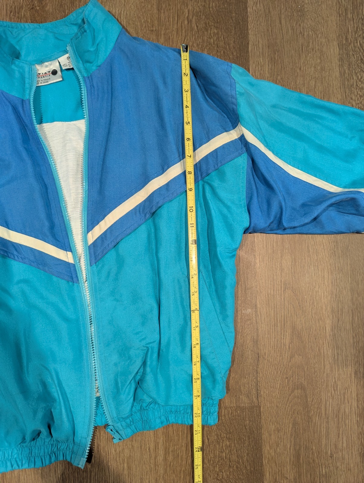 Vintage 80s 90s Avait Sportif Teal Blue Windbreaker Track Suit W Petite Medium