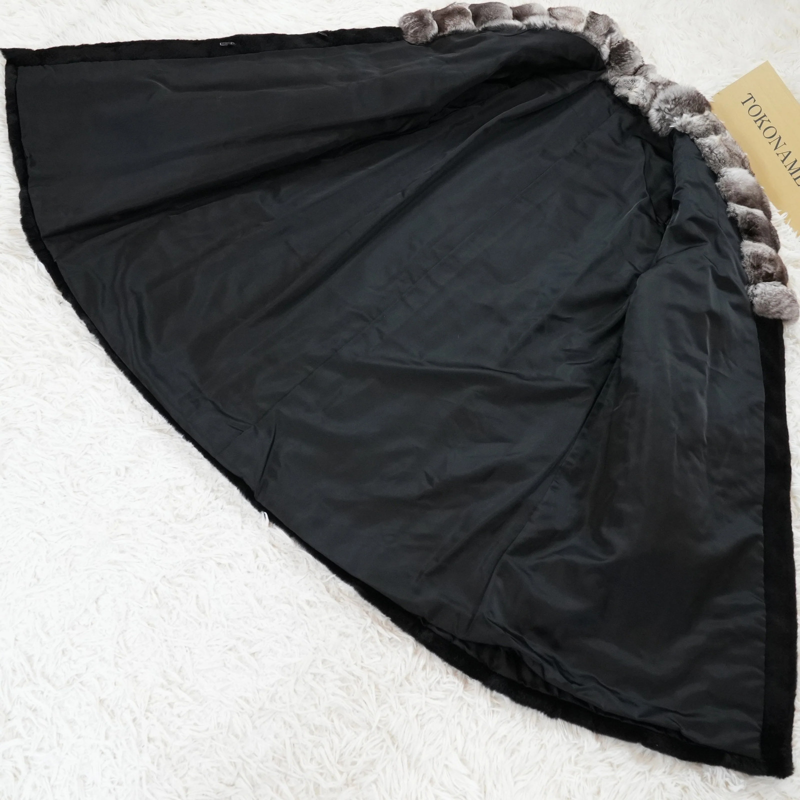 Shaved Mink and chinchilla Trim Coat – Genuine Vintage Fur From Japan