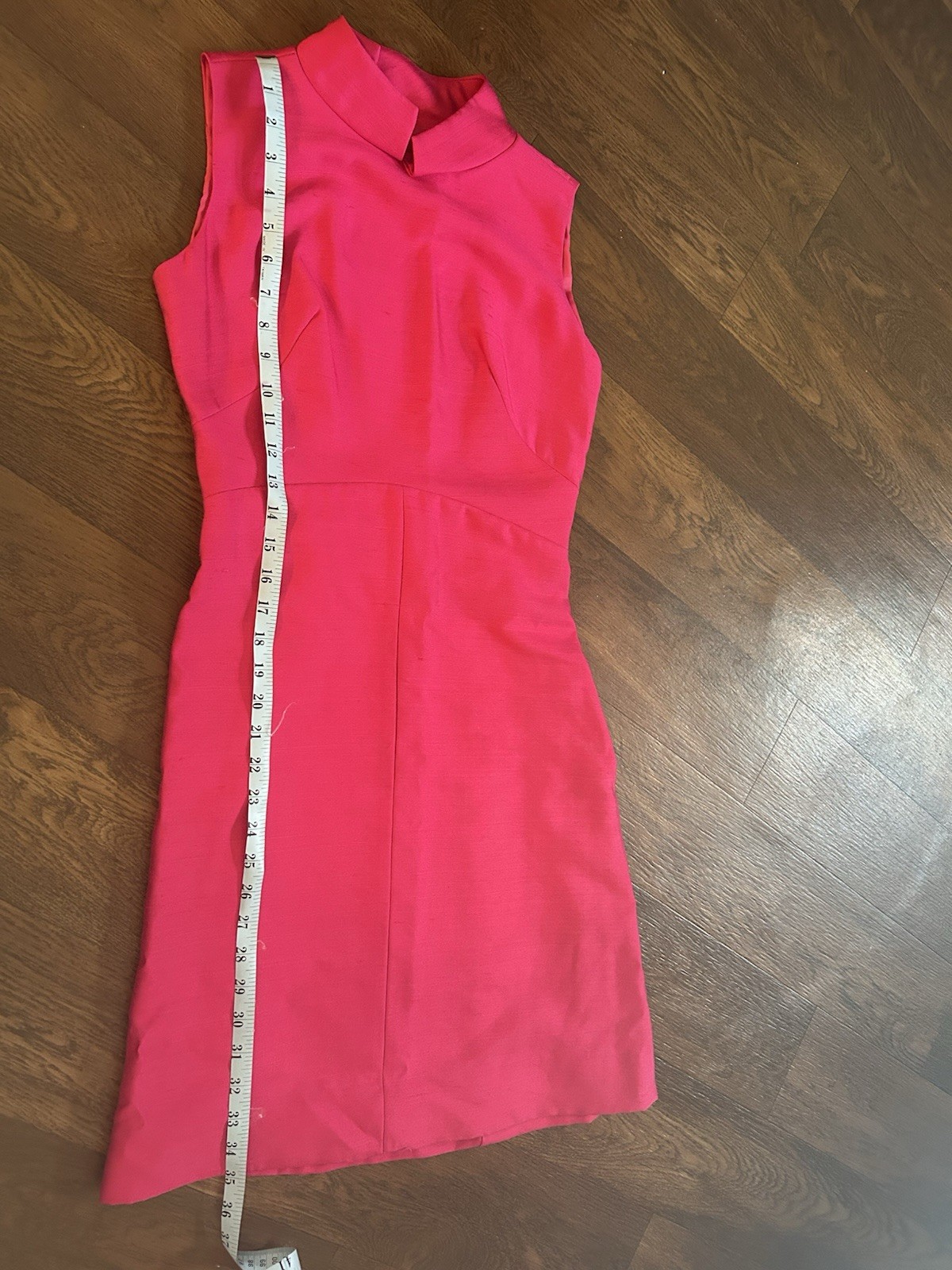 Vintage 1950s Maggi Stover Hot Pink Mod Sheath Dress Style 4129 NWT