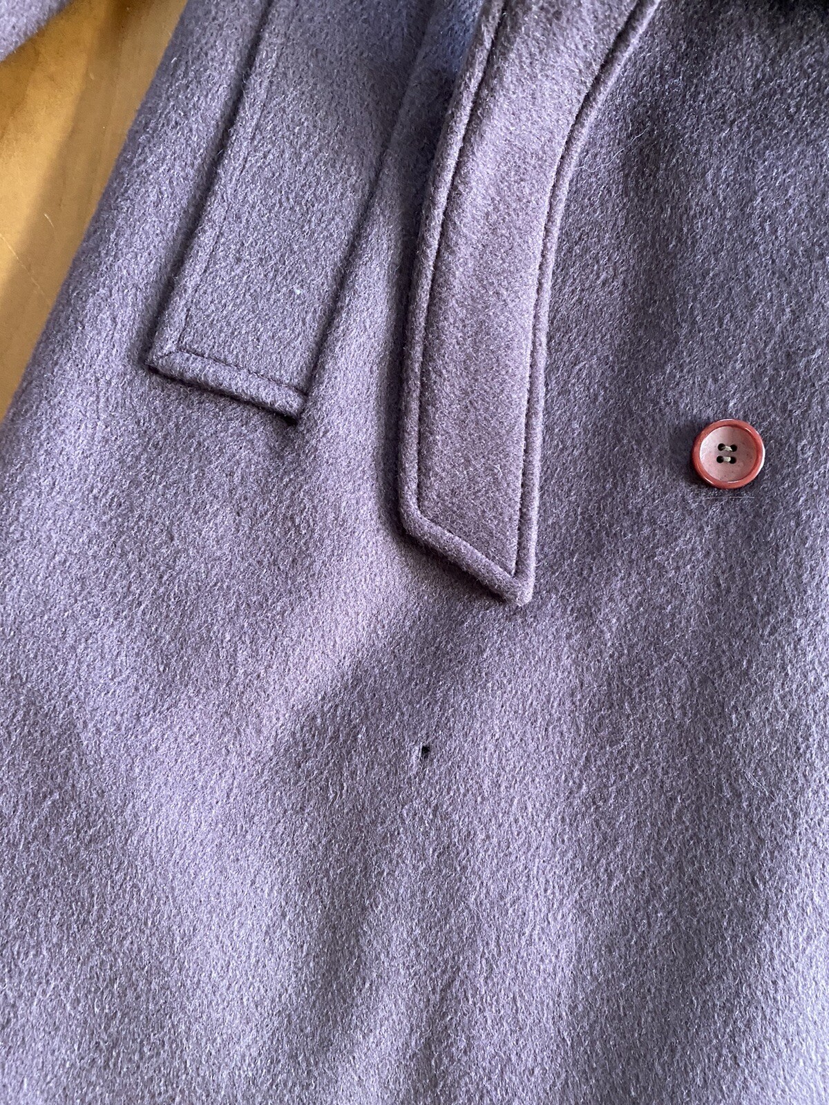 Vintage Womens Coat Lorendale By Bromleigh Wool (Z) Purple Violet XS / Small