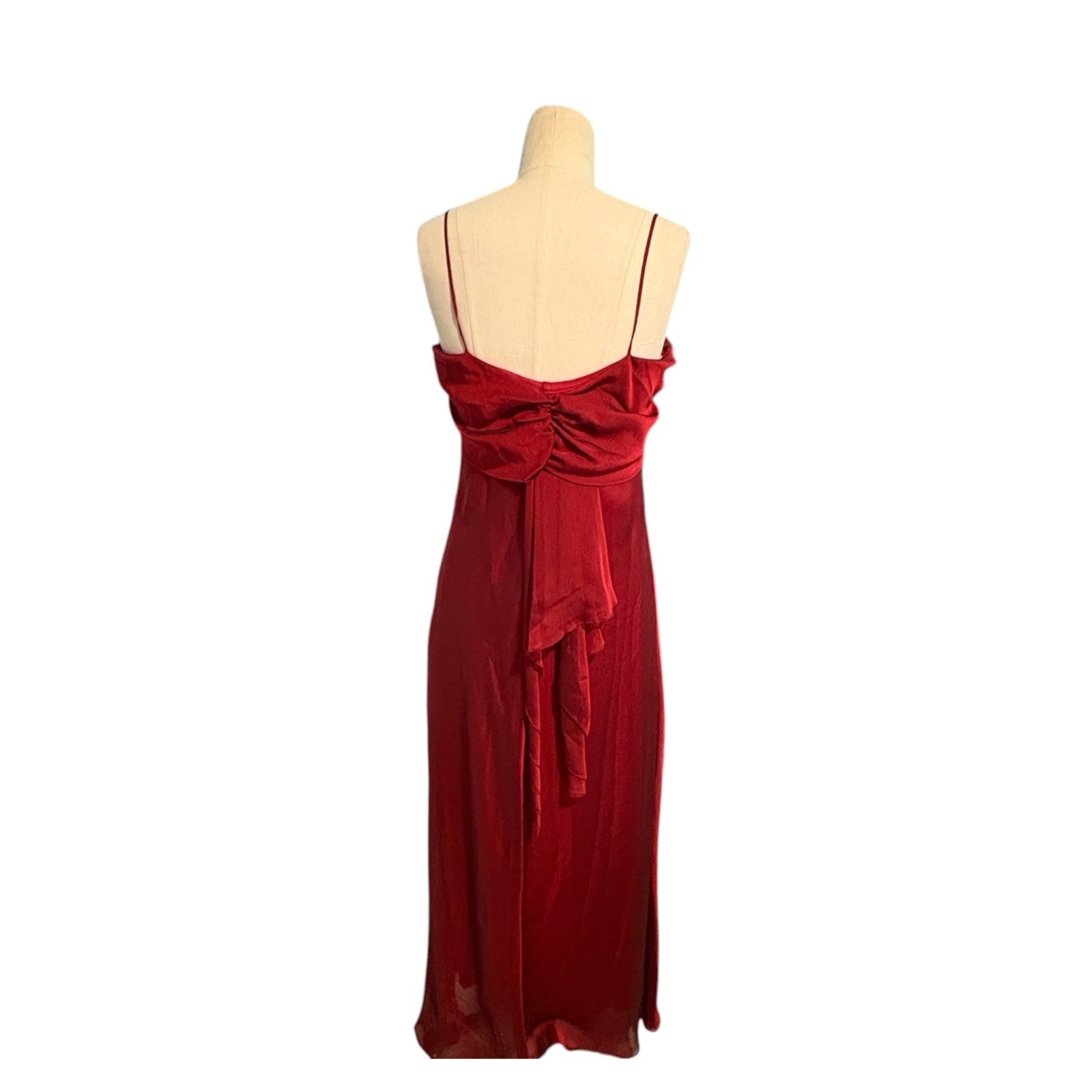 Vintage Alyn Paige Y2K Red Slip Dress Whimsigoth Dark Academia Vamp Goth 90 Prom