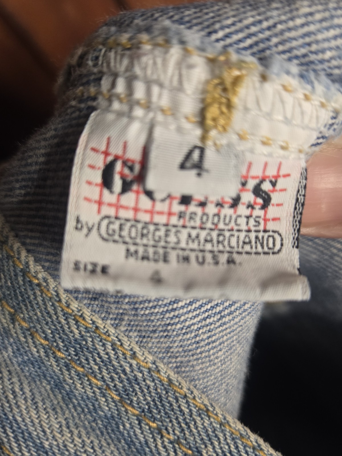 Vintage 1980’s Guess by Georges Marciano Women’s Denim Overalls Sz 4 USA Made