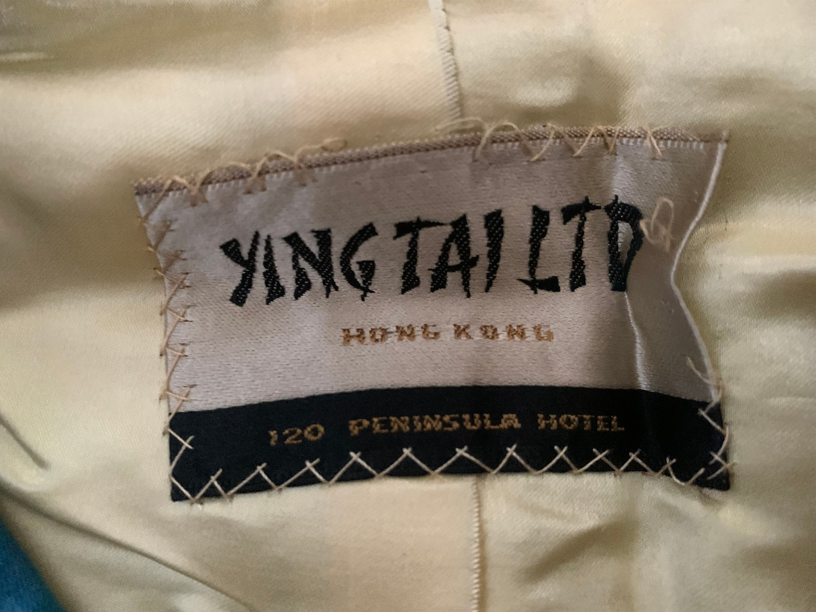 Vintage 1930’s Ying Tai Ltd Peninsula Hotel Hong Kong Silk Robe Dressing Gown M
