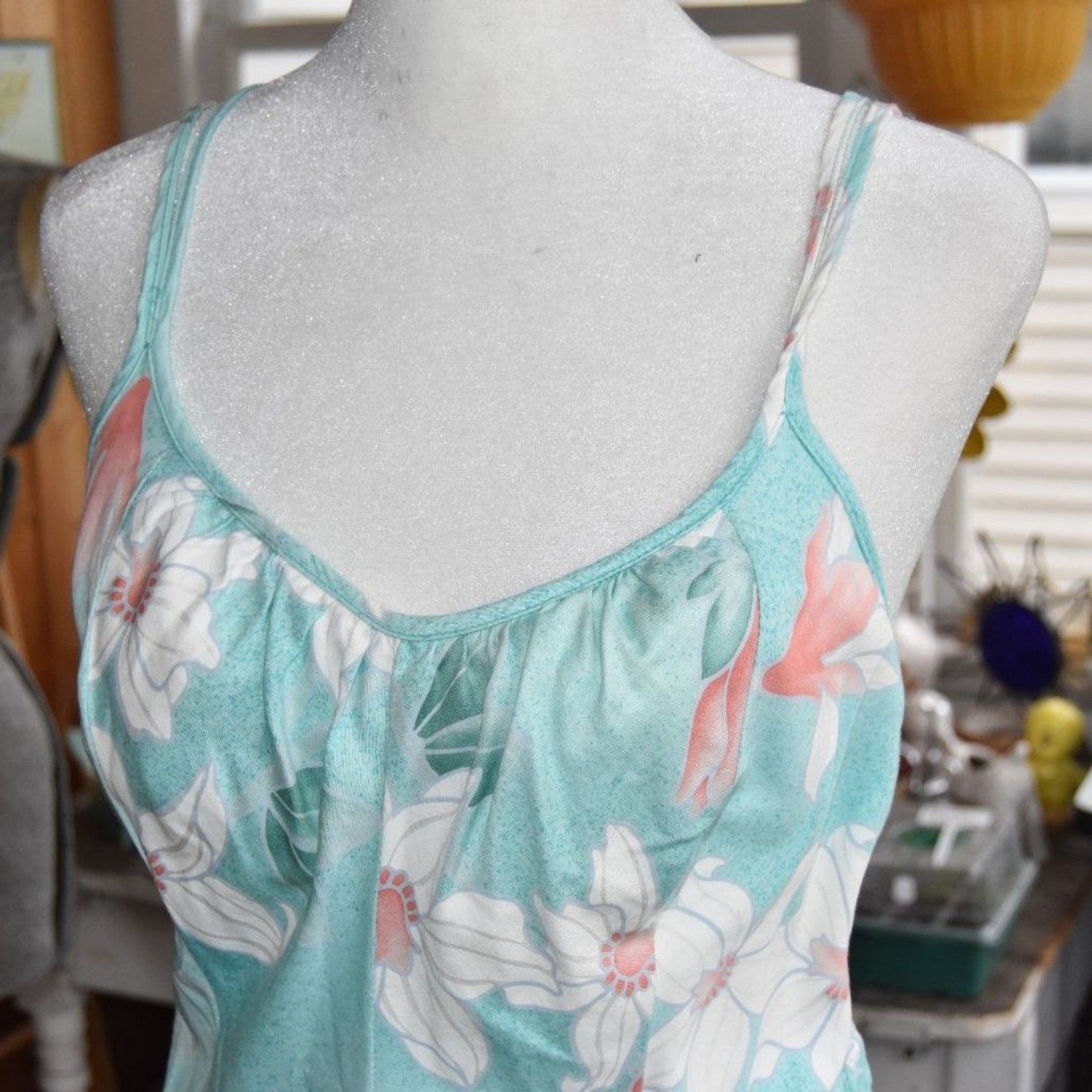 Vintage Hawaiian Playsuit Sun Fashions Floral Wrap Romper M Hawaii