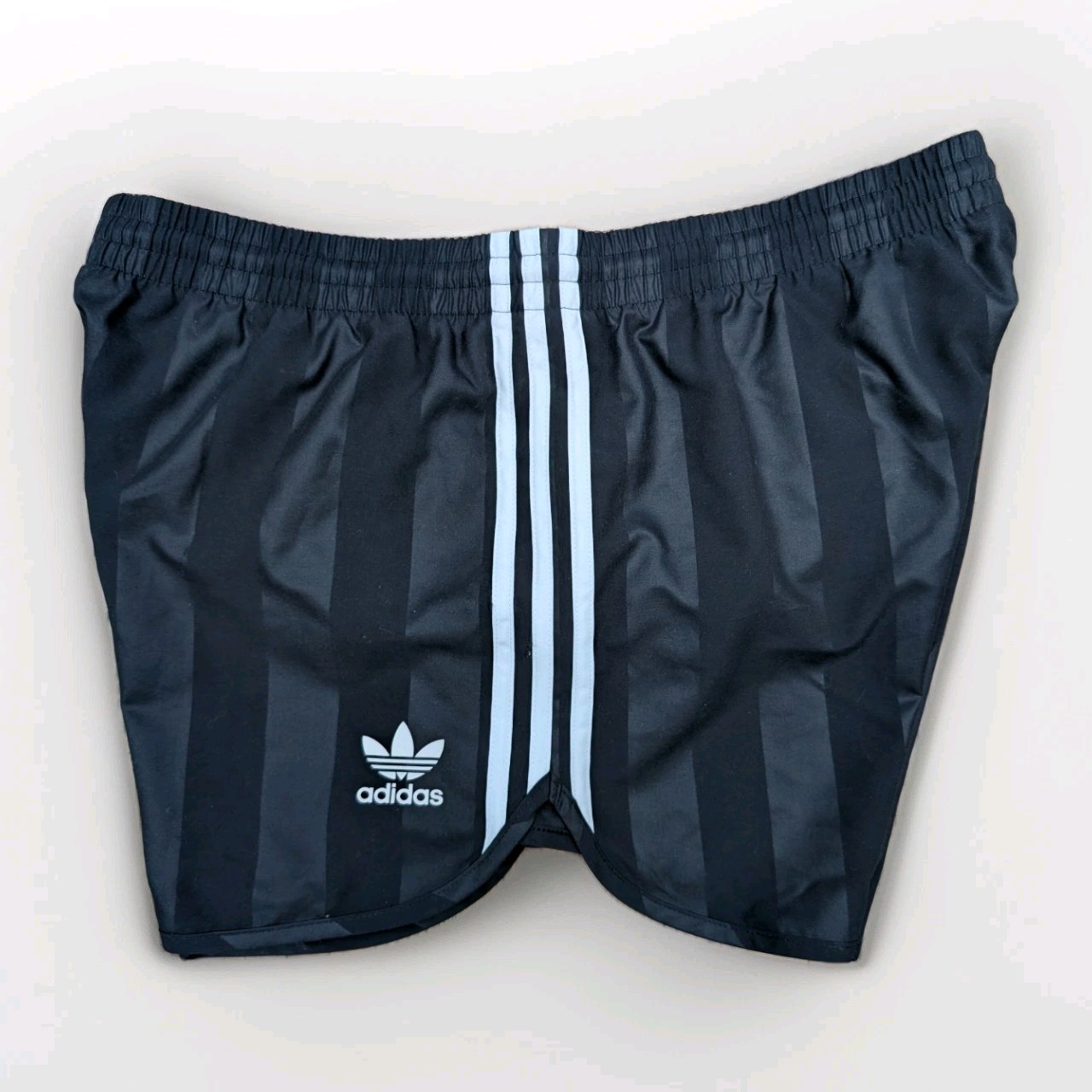 Adidas Sprinter Glanz Womens Shorts L Sports Vintage Black Football Gym Retro