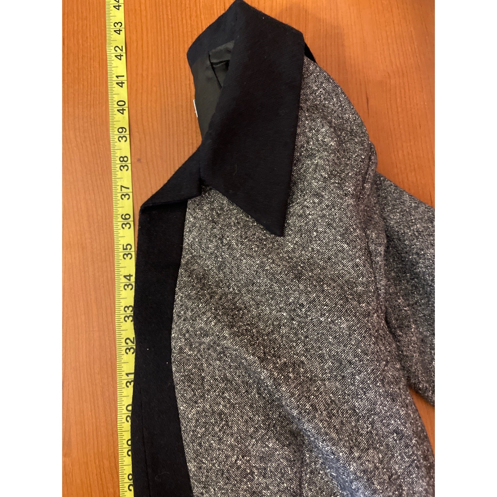 Pendleton Women Dress Vintage Tweed Belted Wool Sheath 6 Gray Black