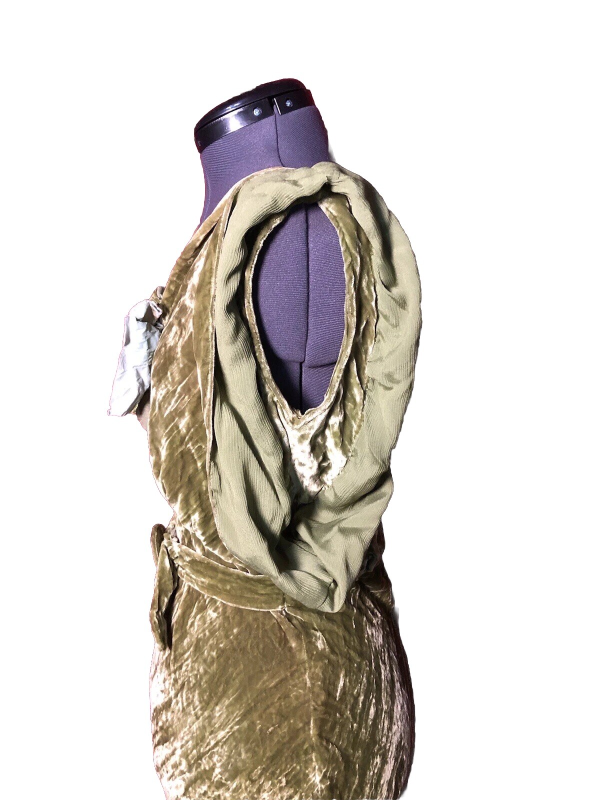 Vintage 1930s Velvet Dress Gown b-34 w- 28 h-37 30s dress