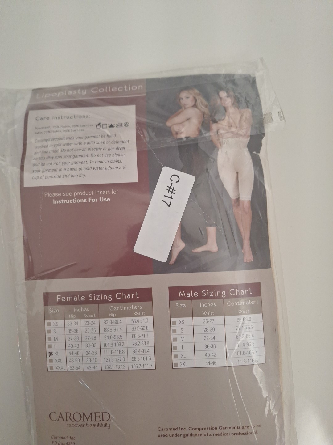 Caromed 4-8000-XL Power Knit Capri Girdle X-Large Beige – NEW