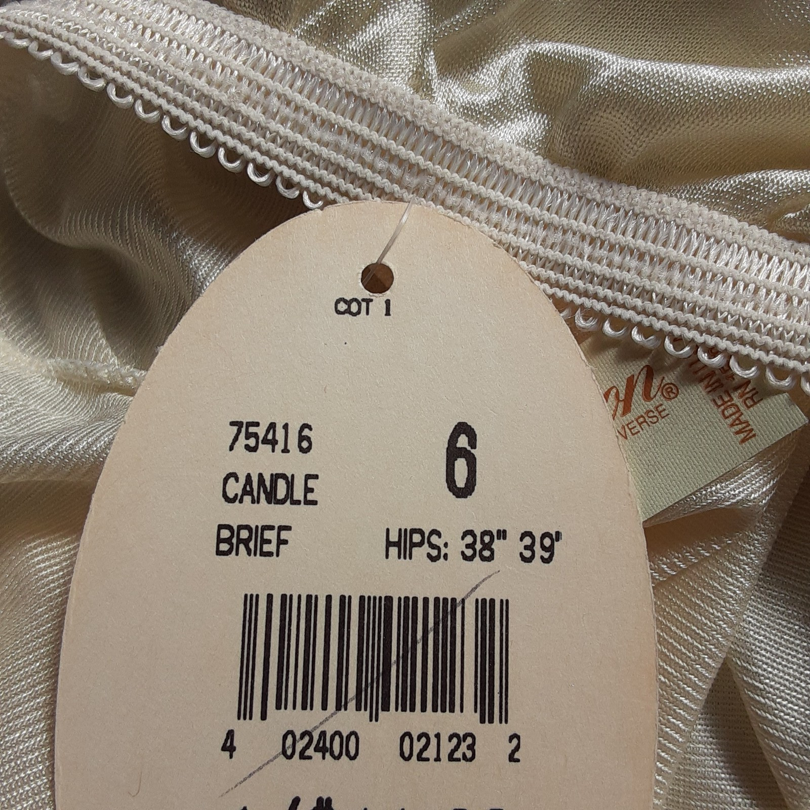 Shiny Nylon Cotillion Granny Panties Size 6 Light Yellow NWT Cotton Gusset USA