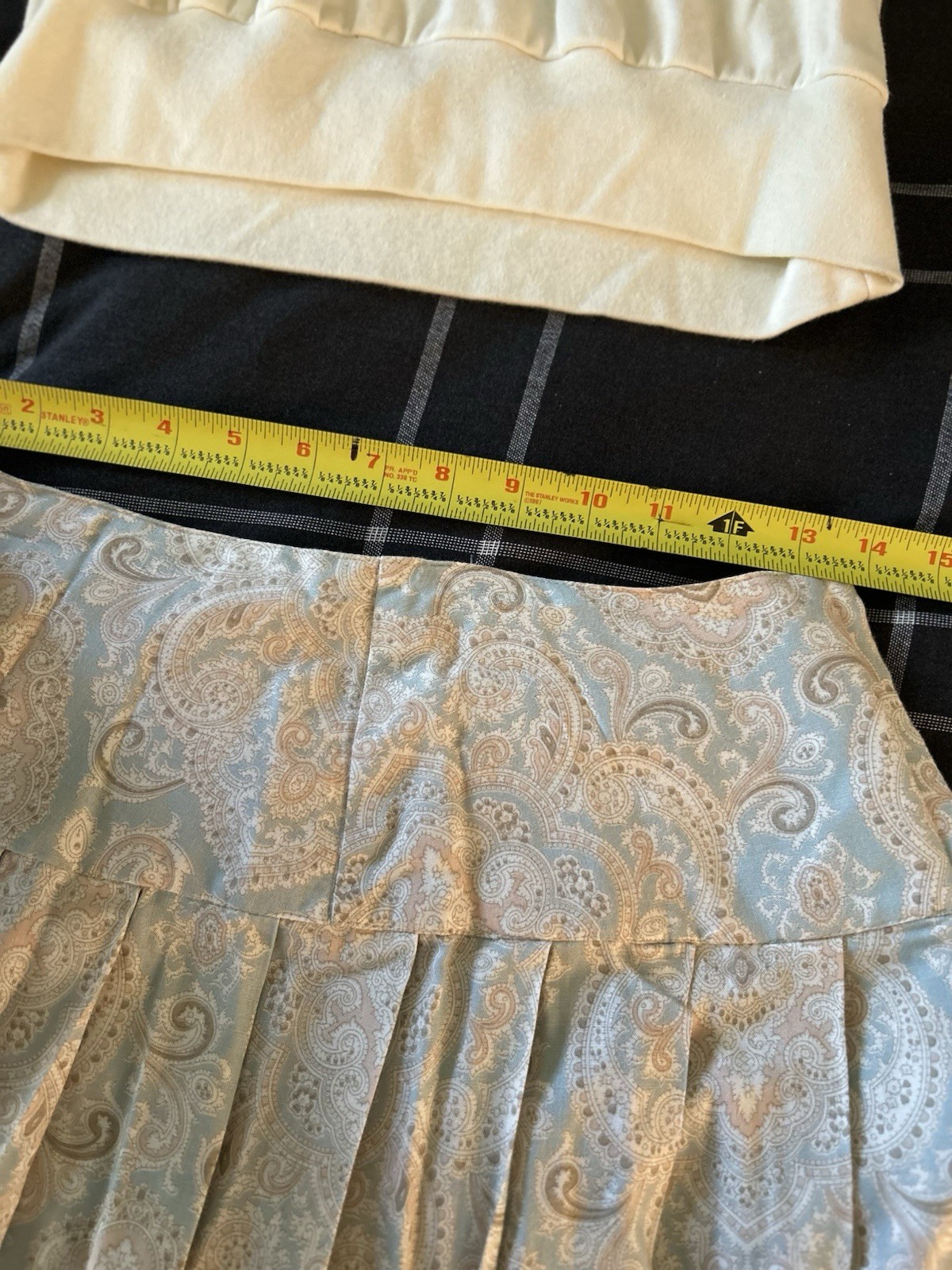 Vintage Scott McClintock 2 pc Set Skirt Top Soft Cream Spring Cottage Core Chic