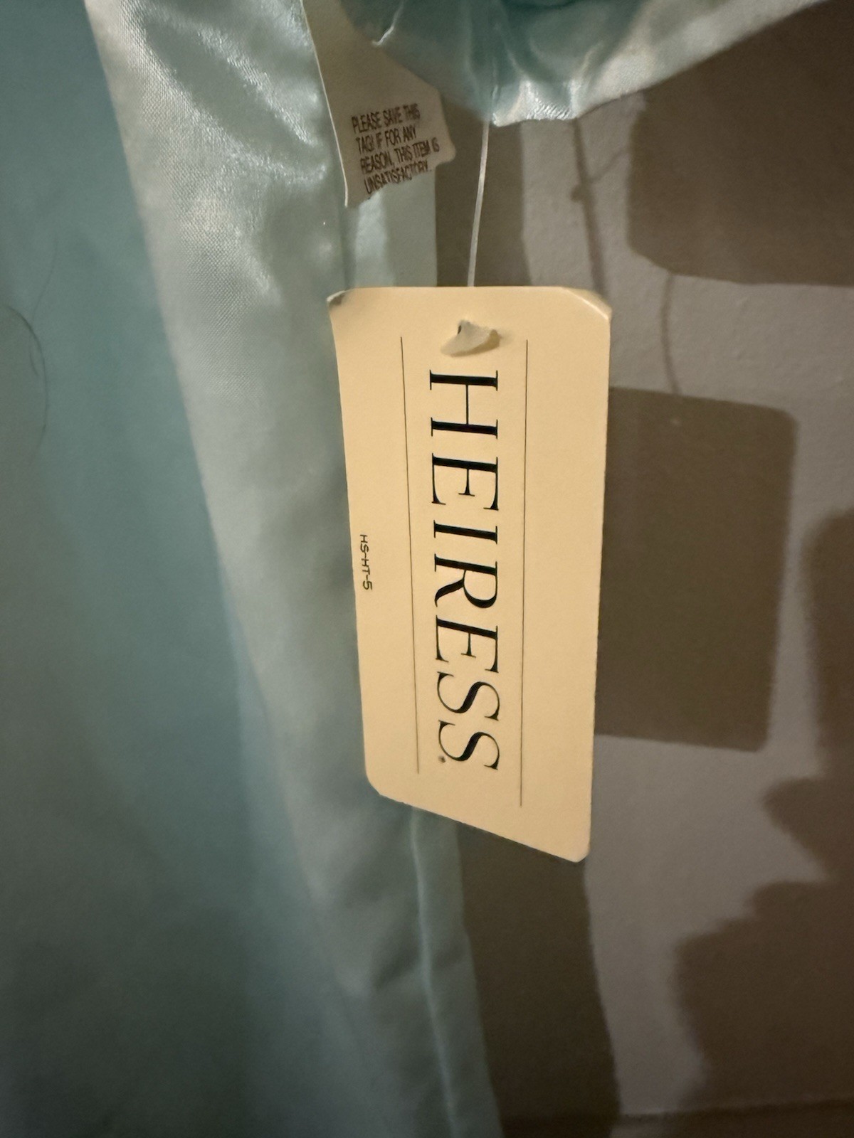 NWT Small silky Polyester/cotton nightgown by Heiress pale mint green