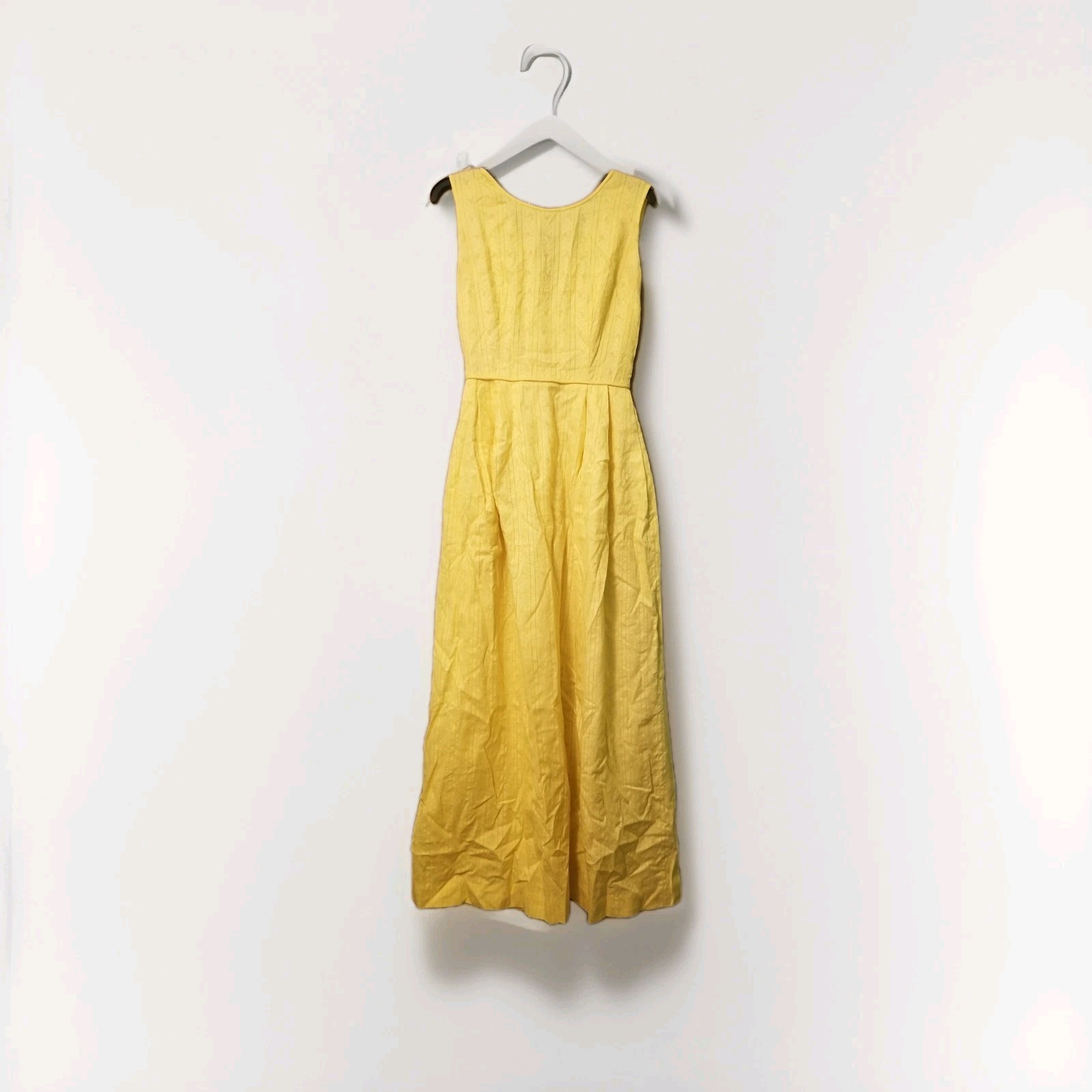 Vintage Made Especial By Lora Yellow Maxi Dress S