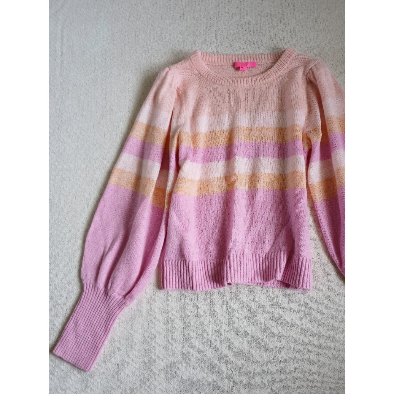lilly pulitzer ♡ wool striped ritza sweater large preppy feminine resort pastel