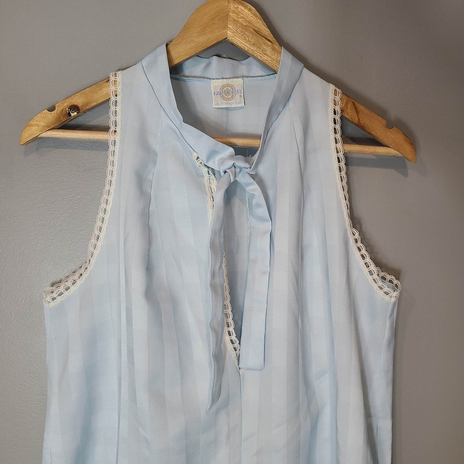Vtg 1960s Mod Shift Dress Farr West Blue Mid Century MCM Retro Resort Sz Large