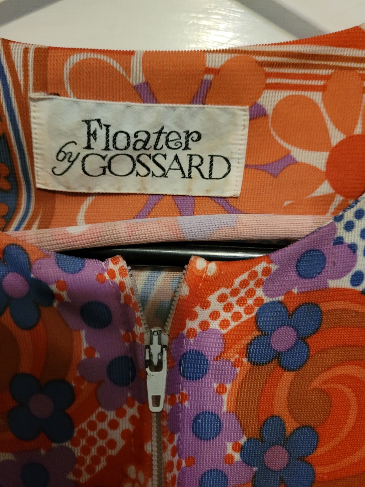 Vintage 1970s Loungewear by Gossard patchwork-print maxi dress/loungewear.
