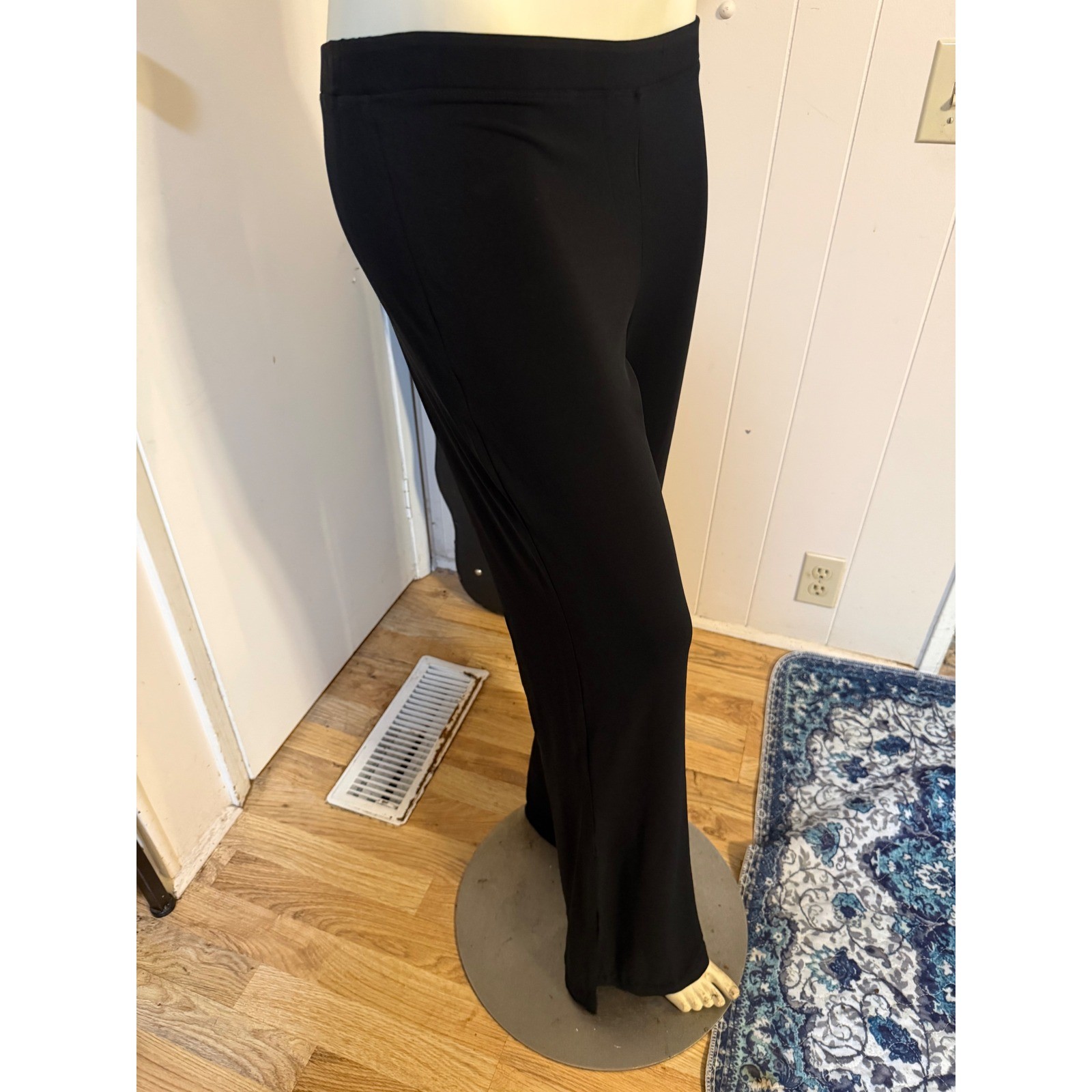 RARE Vintage Isabel de Pedro Mr.Cat slinky Wide Leg Pants W/ Slit Sz 8