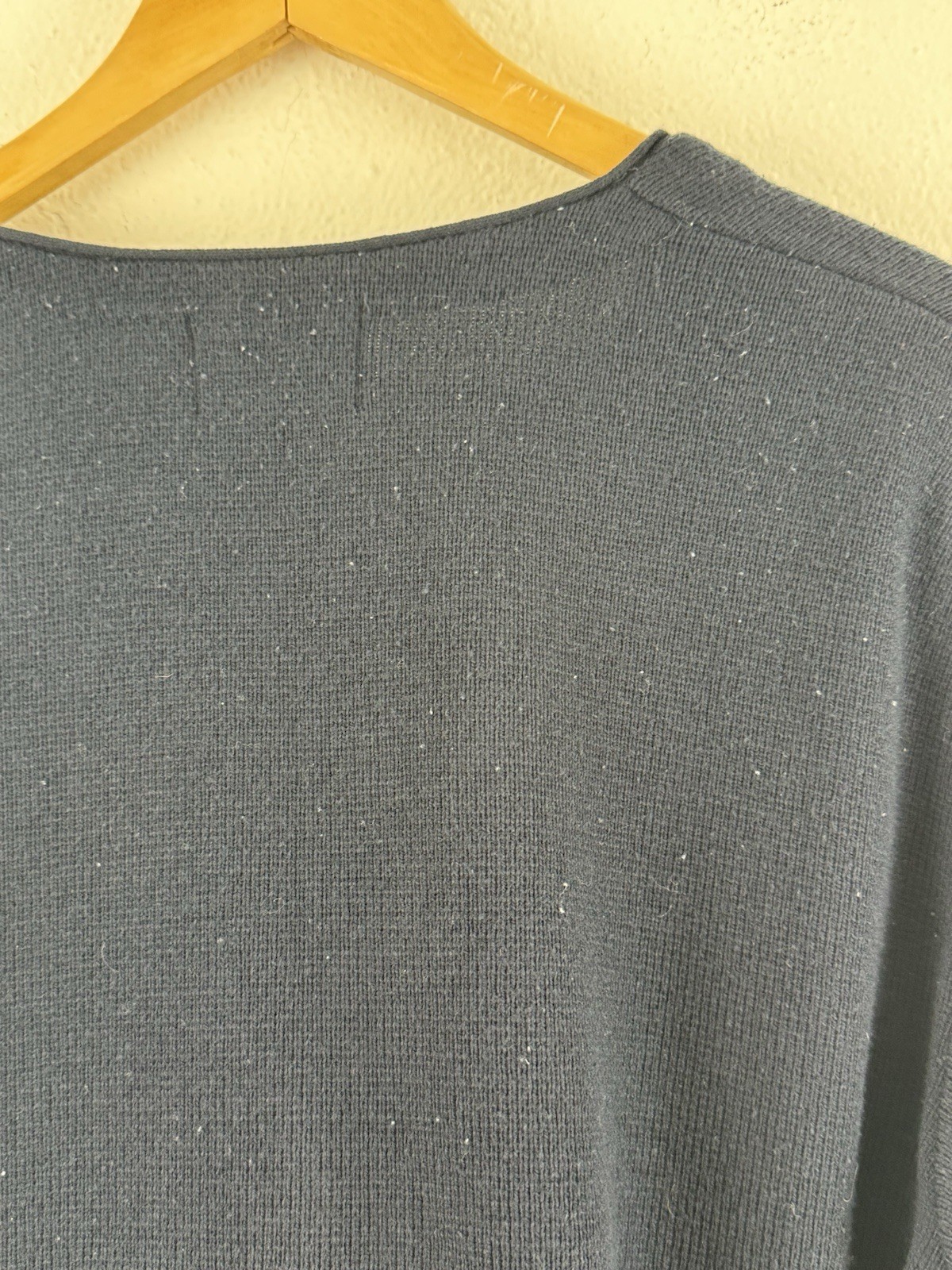 Vintage Broadway Supply California Navy Blue Cardigan Sweater Size L Womens