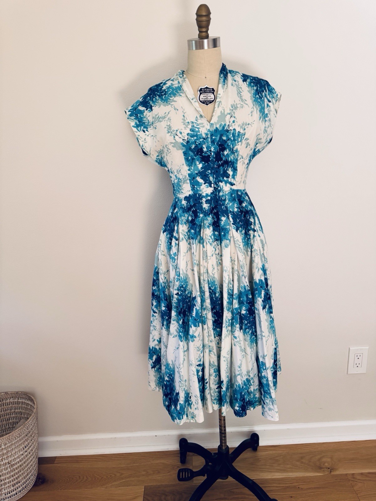Vintage 50s 60s Cotton Sundress I Love Lucy Dress MCM
