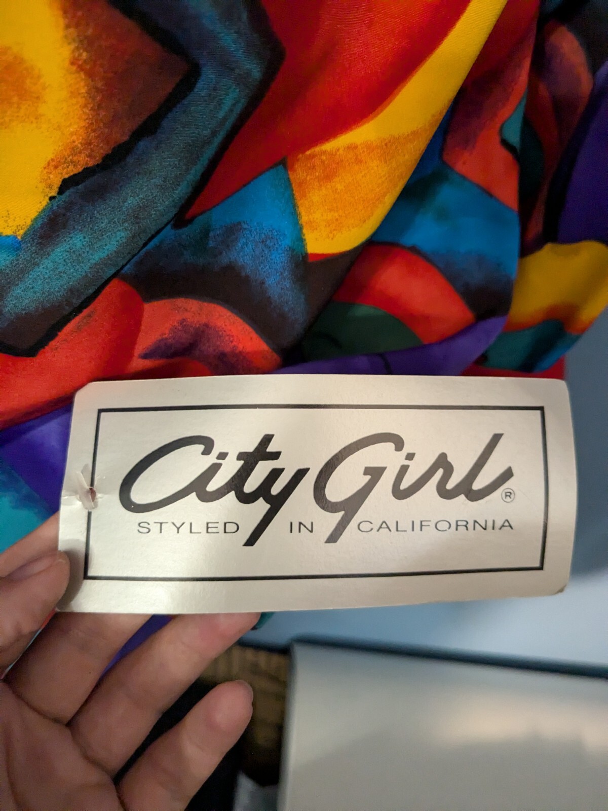 Nancy Bolen City Girl New Old Stock Expressive Colorful Dress w/Jacket Size 14